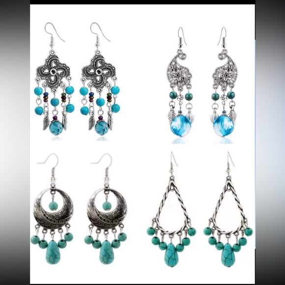 200pc Tibetan Silver Chandelier Earring Bases & MORE Jewelry Diy Making Bundle - Picture 6 of 15